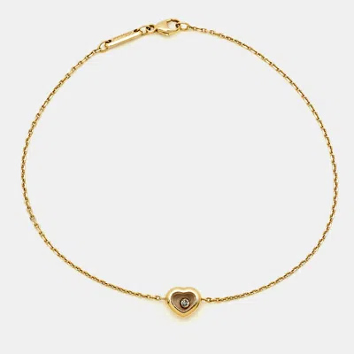 Pre-owned Chopard Happy Diamonds Icon 18k Yellow Gold Bracelet