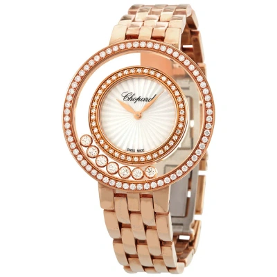 Chopard Happy Diamonds Icons Quartz Mother Of Pearl Dial Ladies Watch 209428-5201 In Gold