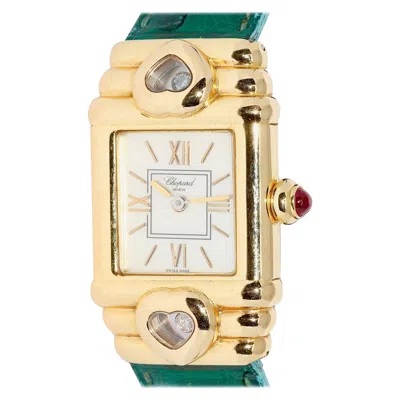 Pre-owned Chopard Happy Diamonds Sport 18 Karat Gold Ladies Watch In Multi