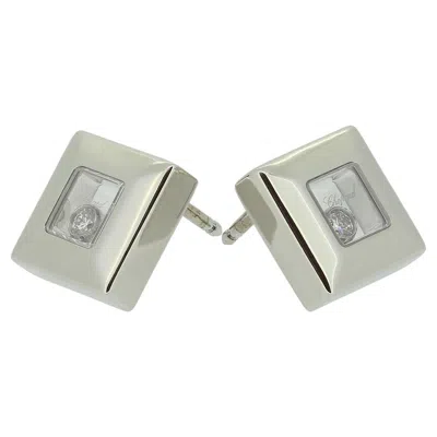 Pre-owned Chopard Happy Diamonds Square Earrings In Multi