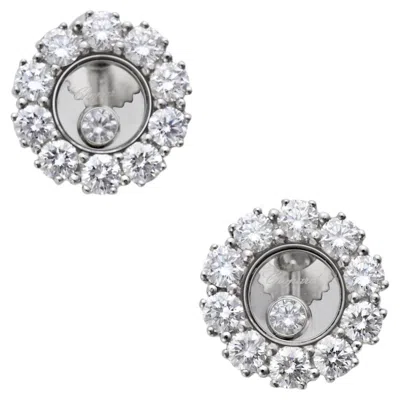 Pre-owned Chopard Happy Diamonds White Gold Clip-on Earrings