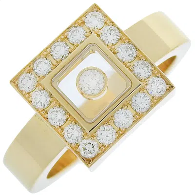 Pre-owned Chopard Happy Diamonds Yellow Ring Jewelry () In Gold