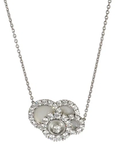 Pre-owned Chopard Happy Dreams 18k 2.10 Ct. Tw. Diamond Necklace (authentic Pre-loved) In Red