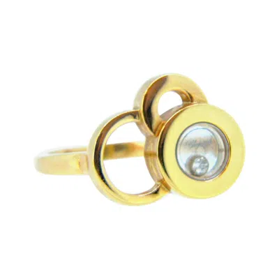 Pre-owned Chopard Happy Dreams Happy Diamonds Rose Gold Ring In Red