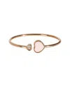 Chopard Happy Heart Bangle 18k Rose Gold 0.10 Ct. Tw. Diamond Bracelet (authentic Pre-loved) In Gold