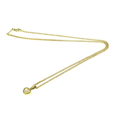 Pre-owned Chopard Happy Heart Yellow Necklace Jewelry () In Gold