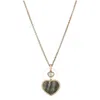 Chopard Rose Gold And Diamond Happy Hearts Pendant