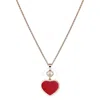 Chopard Rose Gold And Diamond Happy Hearts Pendant