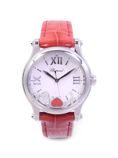 Pre-owned Chopard Happy Hearts 36mm Watch In White