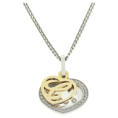 Pre-owned Chopard Happy Hearts Diamond Necklace In Multi