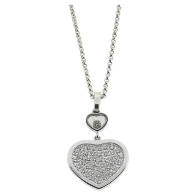 Pre-owned Chopard Happy Hearts Diamond Pendant Necklace In Multi
