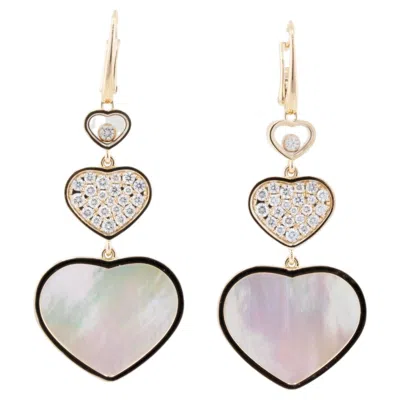 Pre-owned Chopard Happy Hearts Drop Earrings In Multi