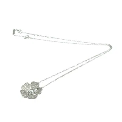 Pre-owned Chopard Happy Hearts Gold Necklace Jewelry () In Silver