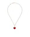 Chopard Happy Hearts 18ct Rose-gold And Diamond Pendant In Red