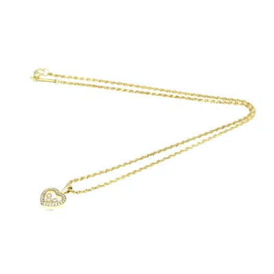 Pre-owned Chopard Happy Hearts Yellow Necklace Jewelry ()