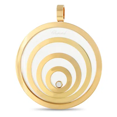 Chopard Happy Spirit 18k Yellow Gold Diamond Pendant Ch02-121624