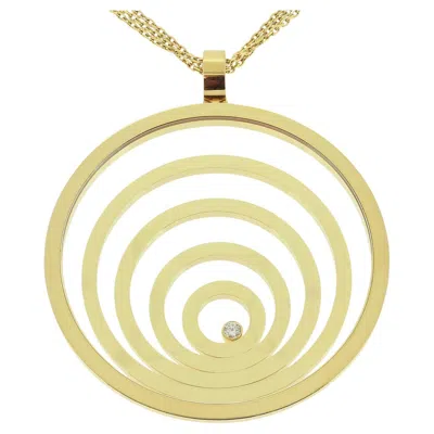 Pre-owned Chopard Happy Spirit Diamond Large Pendant Necklace In Multi