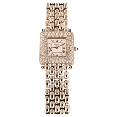 Pre-owned Chopard Happy Sport 18k White Gold & Diamond Bezel 21mm