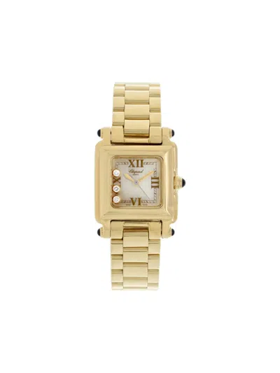 Pre-owned Chopard Happy Sport 23mm In White