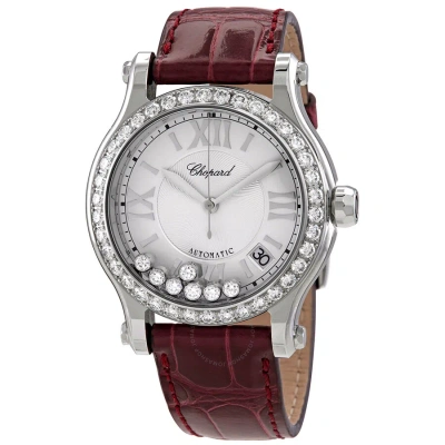 Chopard Happy Sport 36 Mm Diamond Automatic Ladies Watch 278559-3003 In Brown
