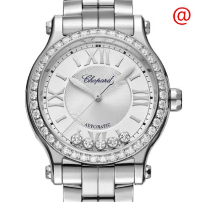 Chopard Happy Sport Automatic Chronometer Diamond Silver Dial Ladies Watch 278608-3004 In White