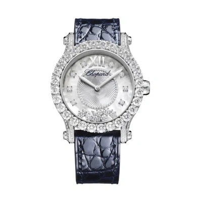 Chopard Happy Sport Automatic Diamond Mother Of Pearl Dial Ladies Watch 274809-1001 In Metallic