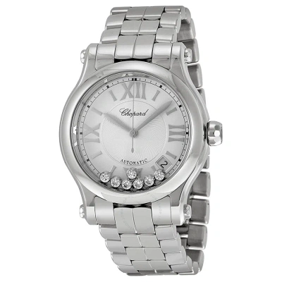 Chopard Happy Sport Automatic Silver Dial Ladies Watch 278559-3002 In White
