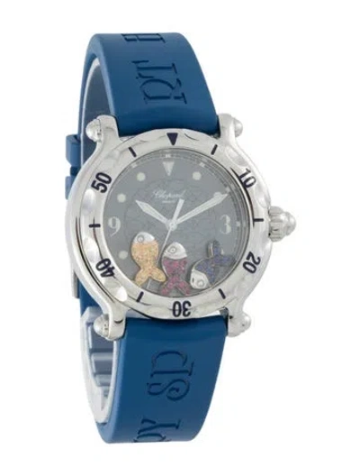 Pre-owned Chopard Happy Sport Happy Fish Watch In Multicolor