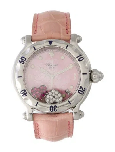 Pre-owned Chopard Happy Sport Happy Hearts Watch In Multi
