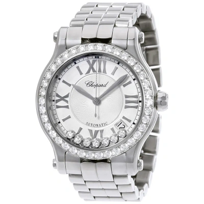 Chopard Happy Sport Medium Automatic Ladies Watch 278559-3004 In Metallic
