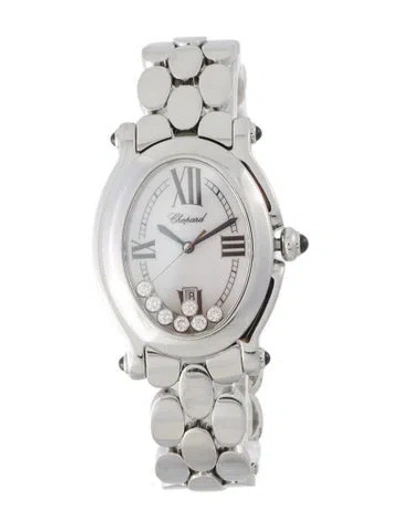 Pre-owned Chopard Happy Sport Oval Watch, 30mm In Multi