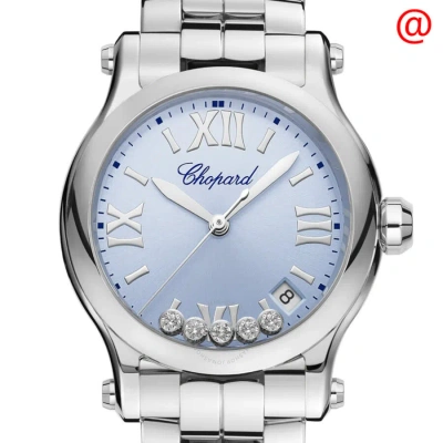 Chopard Happy Sport Quartz Blue Dial Ladies Watch 278582 3008 In Metallic