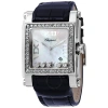 CHOPARD CHOPARD HAPPY SPORT SQUARE MOTHER OF PEARL DIAL BLUE LEATHER LADIES WATCH 28/8448-2001
