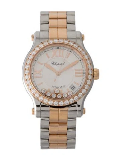 Pre-owned Chopard Happy Sport Watch, 36mm In Multi