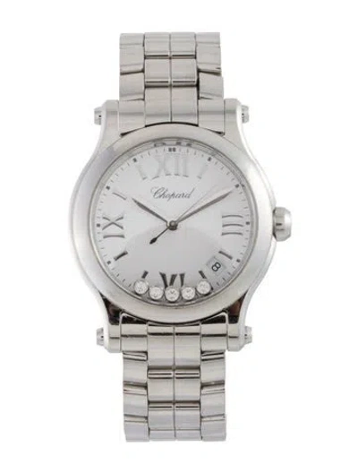 Pre-owned Chopard Happy Sport Watch, 36mm In Multicolor