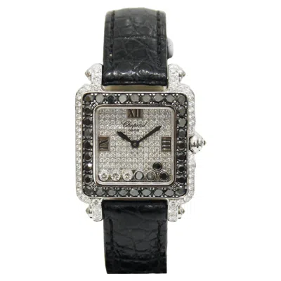 Pre-owned Chopard Happy Sport White Gold Diamond Watch