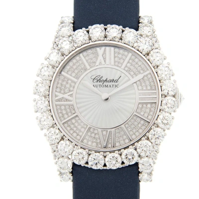 Chopard Heure Du Diamant Automatic Diamond Silver Dial Ladies Watch 139419-1401 In White