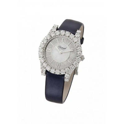 Chopard Heure Du Diamant Diamond Guilloche Dial Ladies Watch 139419-1001 In Black