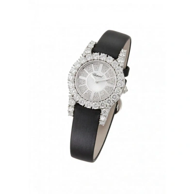 Chopard Heure Du Diamant Diamond Pave Guilloche Dial Ladies Watch 139377-1001 In Blue