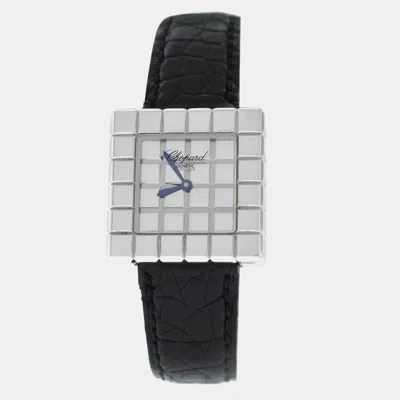 Pre-owned Chopard Ice Cube 127407 Quartz Silver Stainless Steel Women's Wristwatch 25mm