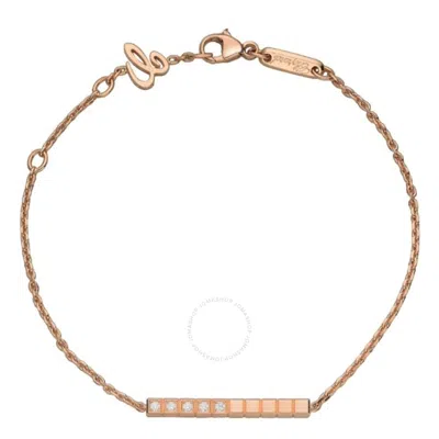 Chopard Ice Cube 18k Rose Gold 0.10 Ct Diamond Bracelet