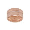 Chopard Ice Cube 18k Rose Gold Diamond Ring In Multi