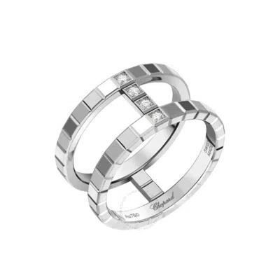 Chopard Ice Cube 18k White Gold 0.04 Ct Diamond Ring In Metallic