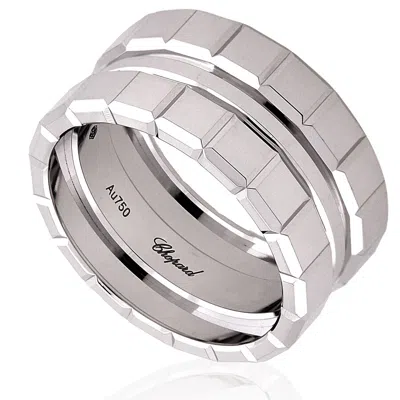Chopard Ice Cube 18k White Gold Ring In Silver