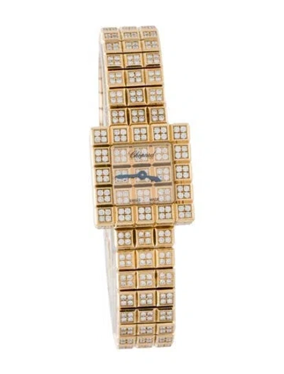 Pre-owned Chopard Ice Cube Diamond Watch, 20mm In Multi