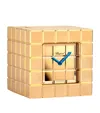 Chopard Ice Cube Table Clock In Gold