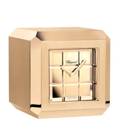 Chopard Ice Cube Table Clock In Silver