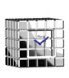 Chopard Ice Cube Table Clock In Silver