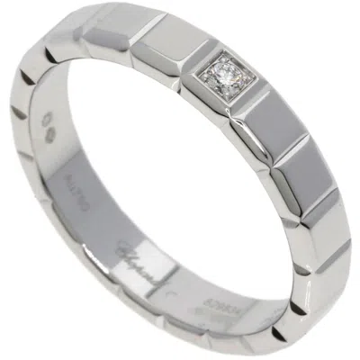 Pre-owned Chopard Ice Cube White Gold (18k) Band Ring ()