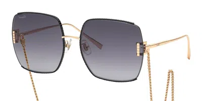 Chopard Ikchg30 0301 Men's Sunglasses Black Size 63